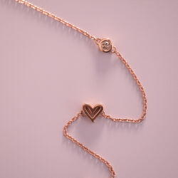 0.08 Karat Kalpli Bileklik