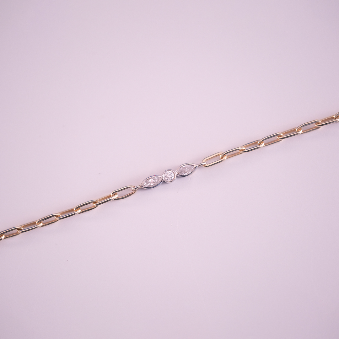 0.13 Karat Ataçlı Markizli Bileklik (2)