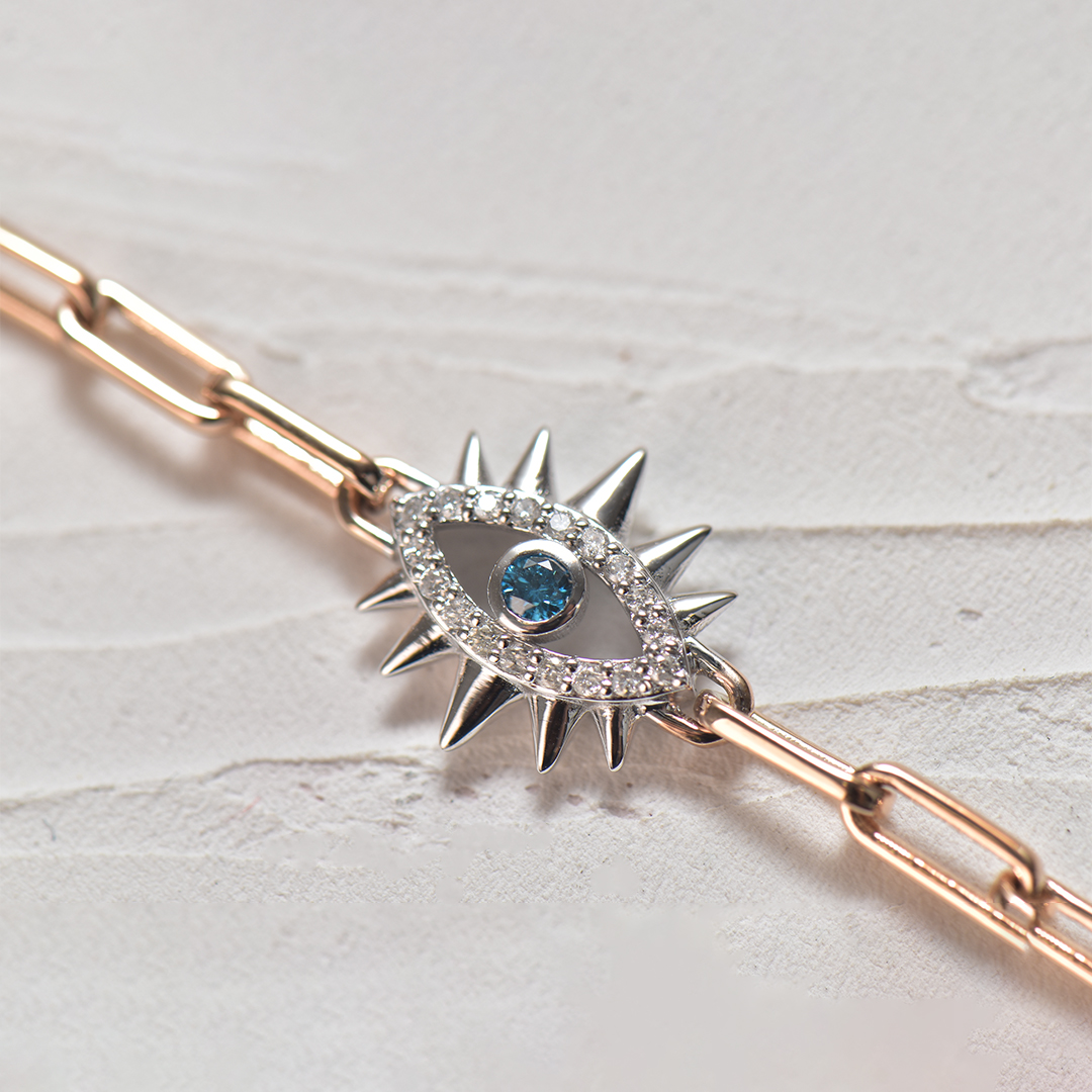 0.14 Karat Pırlanta Göz Bileklik (1)