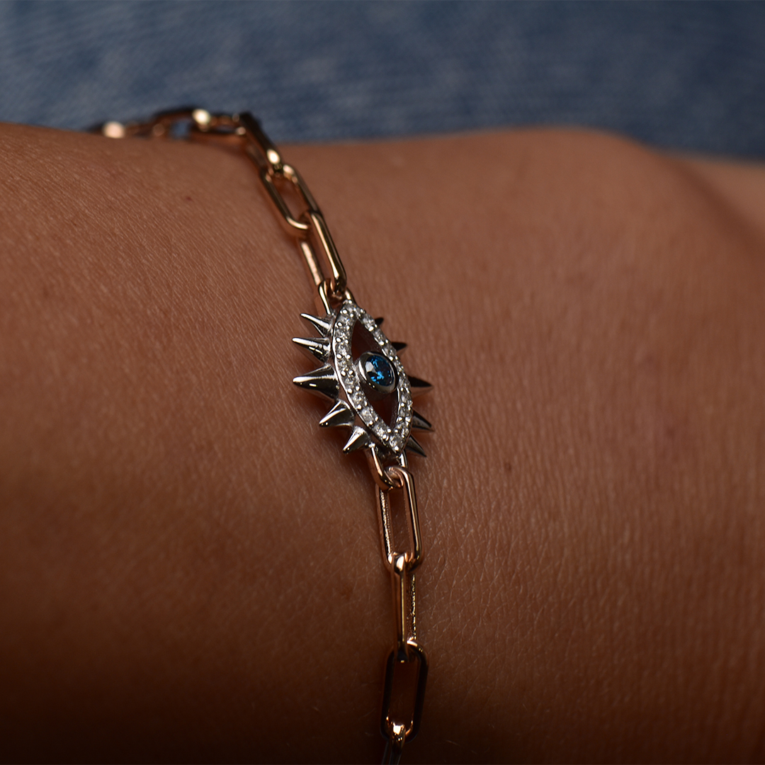 0.14 Karat Pırlanta Göz Bileklik (2)