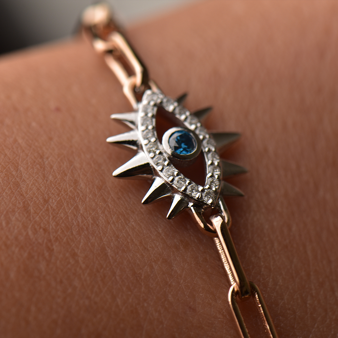 0.14 Karat Pırlanta Göz Bileklik (3)