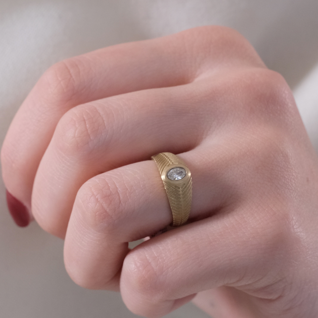 0.20 Karat Oval Serçe Parmak Pırlanta Yüzük (3)