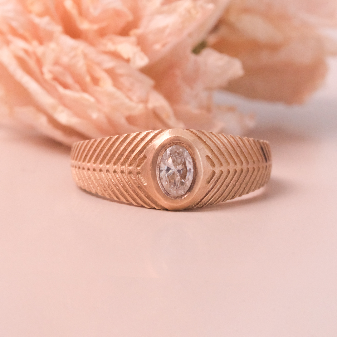 0.20 Karat Oval Serçe Parmak Pırlanta Yüzük (1)