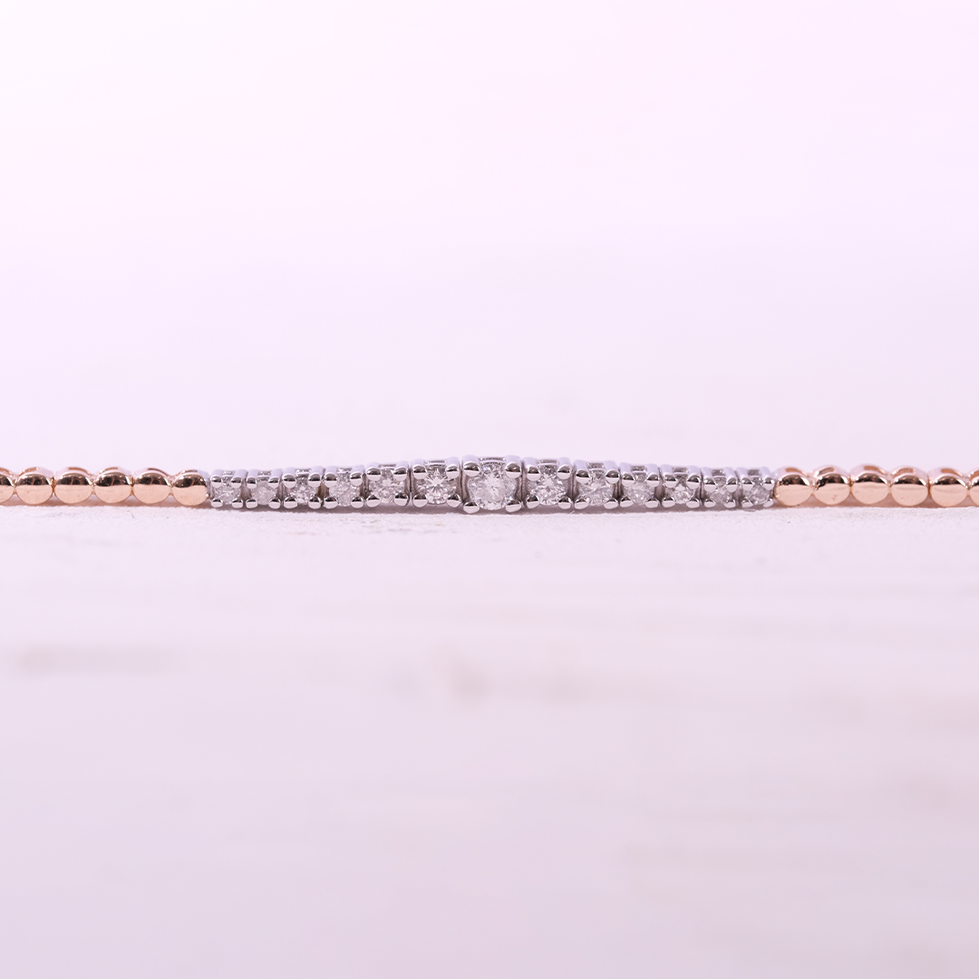 0.23 Karat Pırlanta Süzme Su Yolu Bileklik (1)