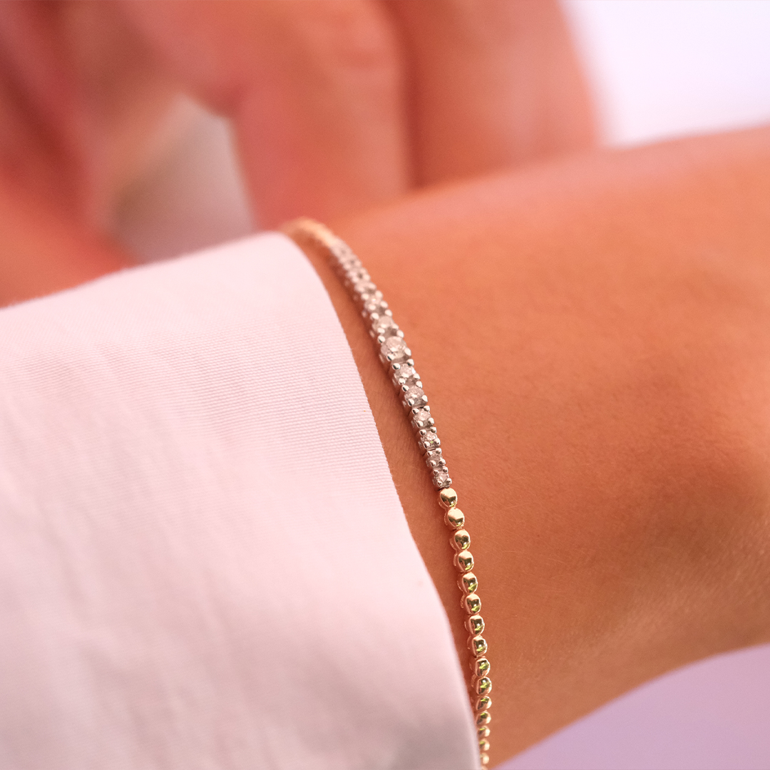 0.23 Karat Pırlanta Süzme Su Yolu Bileklik (3)