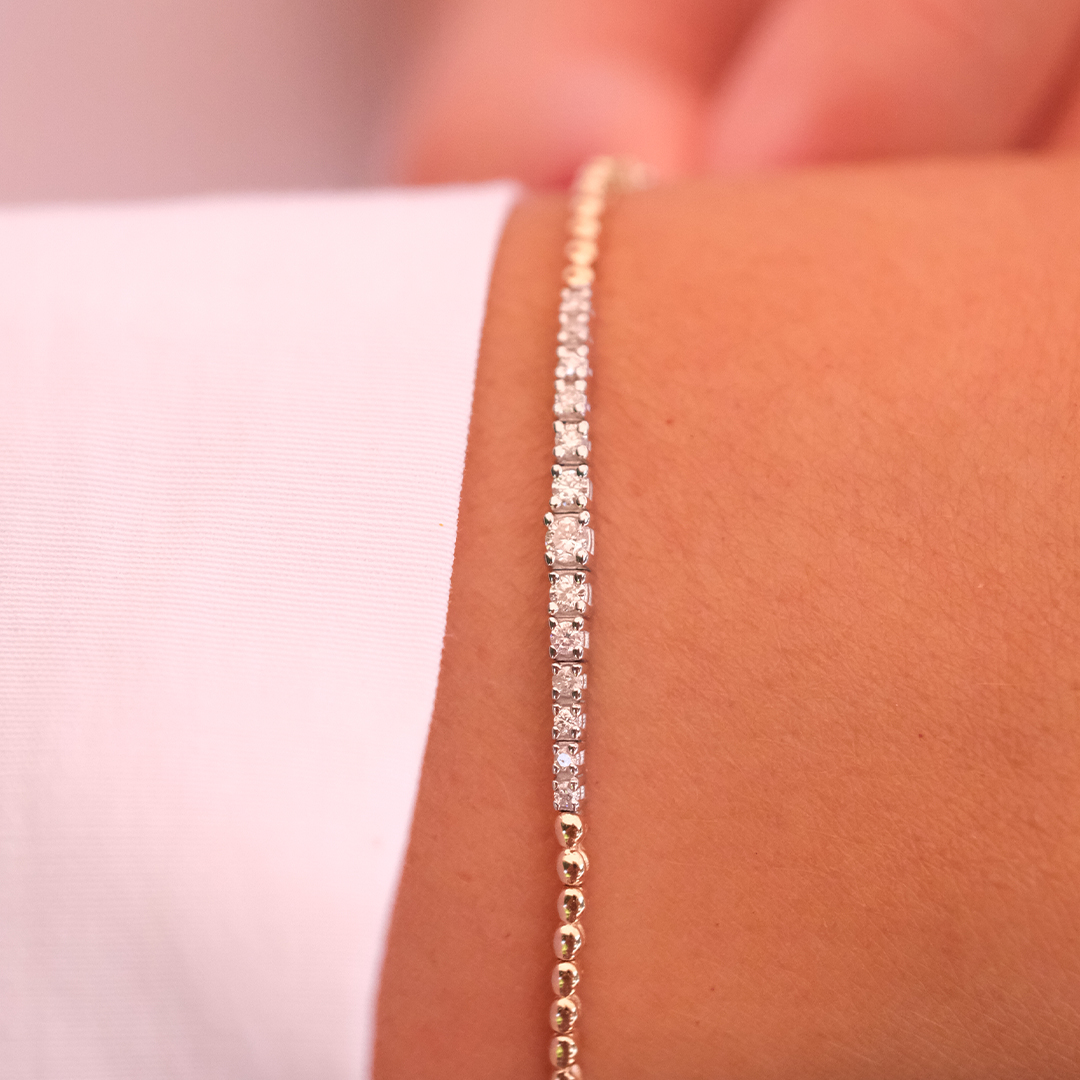 0.23 Karat Pırlanta Süzme Su Yolu Bileklik (4)