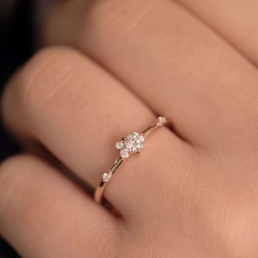 0.25 Karat Minimal Pırlantalı Yüzük (2)