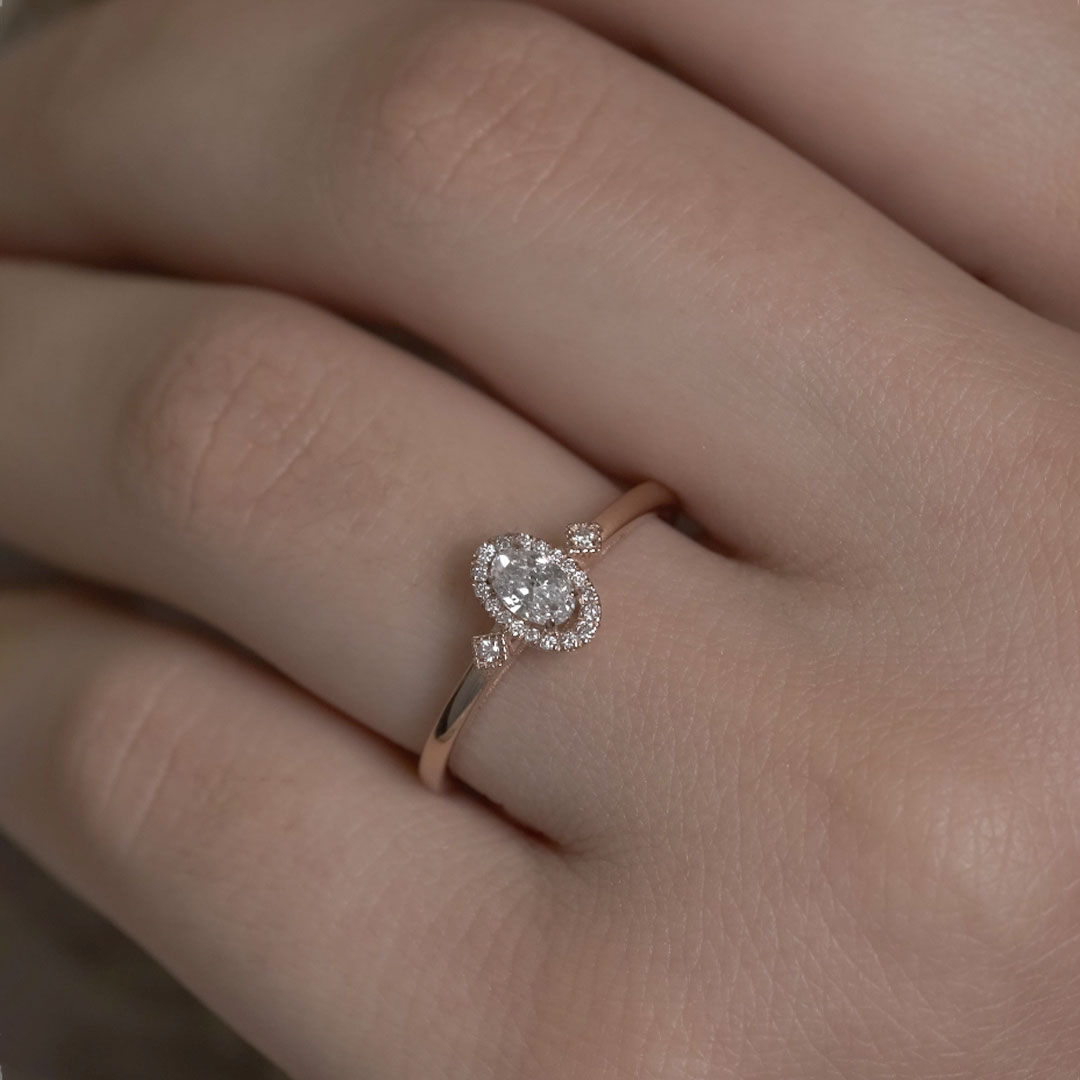 0.30 Karat Heka Oval Tektaş Pırlanta Yüzük (2)