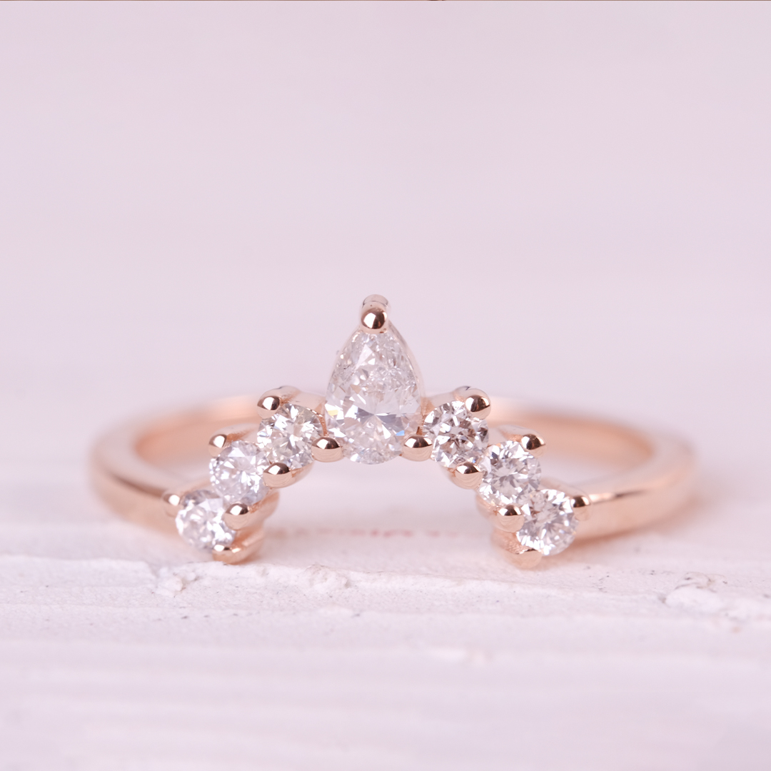 0.36 Karat Damlalı Tasarım Yüzük (1)