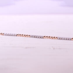 0.38 Karat Aralıklı Suyolu Pırlanta Bileklik