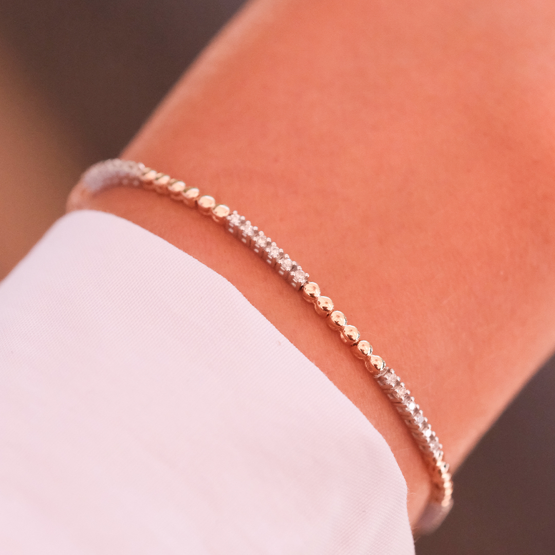 0.38 Karat Aralıklı Suyolu Pırlanta Bileklik (2)