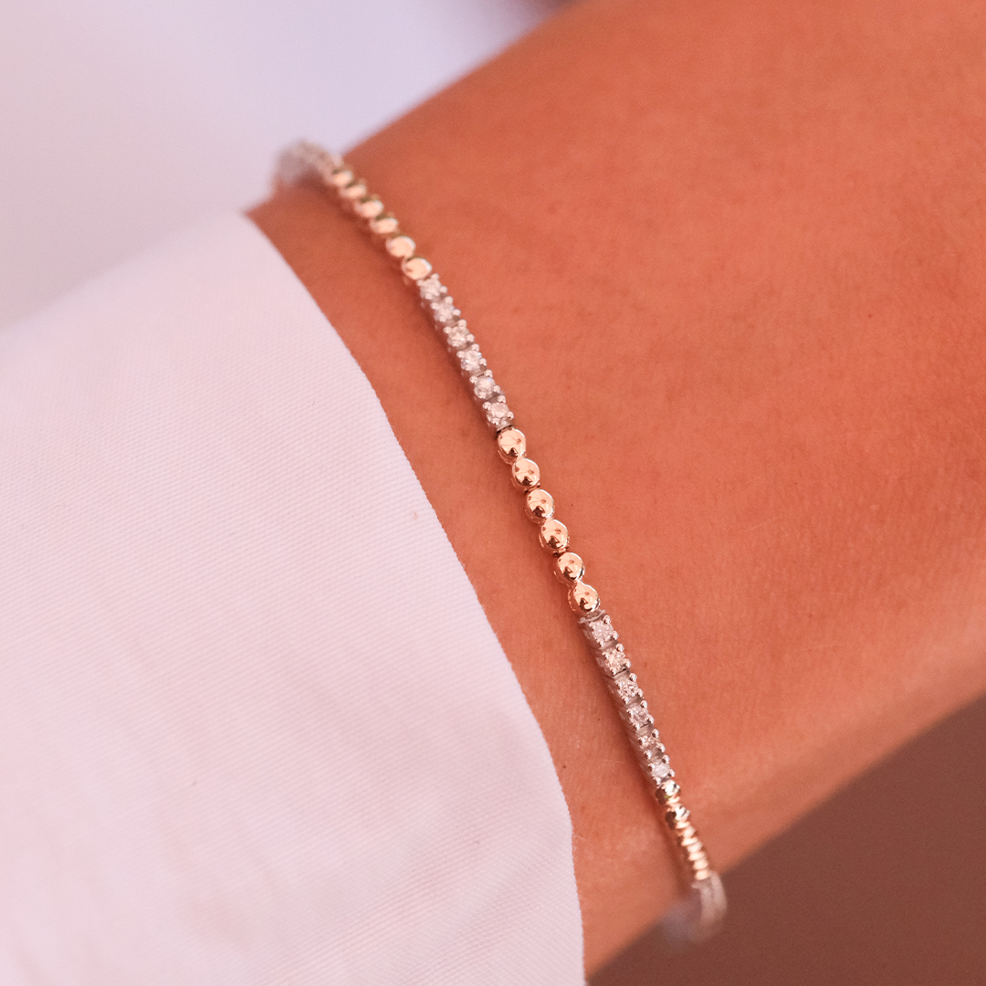 0.38 Karat Aralıklı Suyolu Pırlanta Bileklik (3)