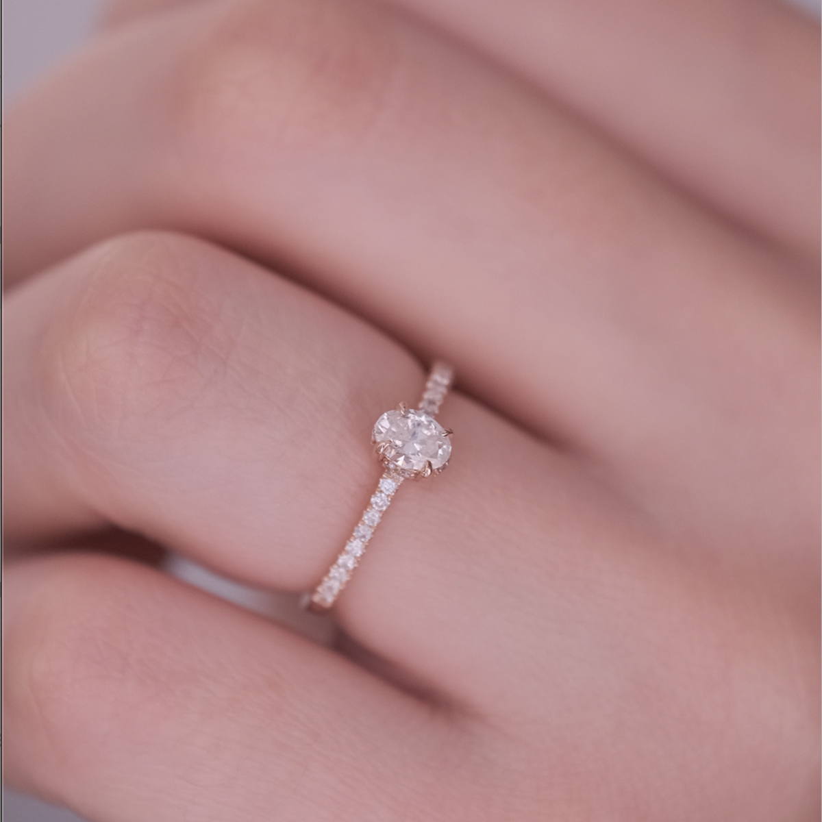 0.45 Karat Vega Oval Tektaş Pırlanta Yüzük (3)