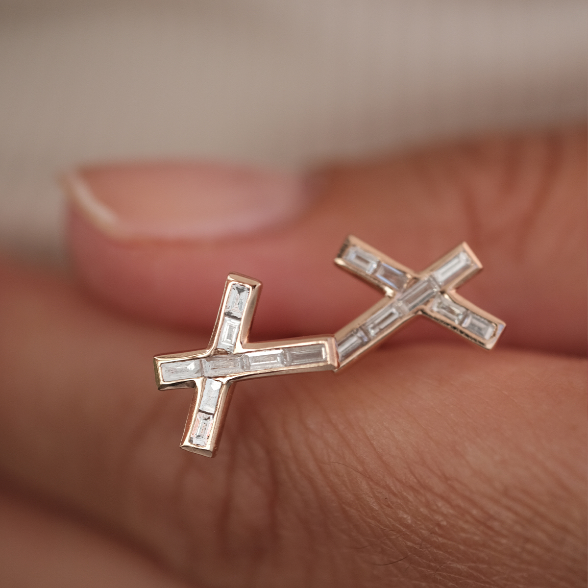 0.47 Karat X Küpe (1)