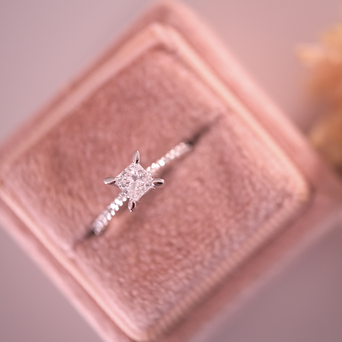 0.50 Karat Prenses Tektaş Pırlanta Yüzük (2)