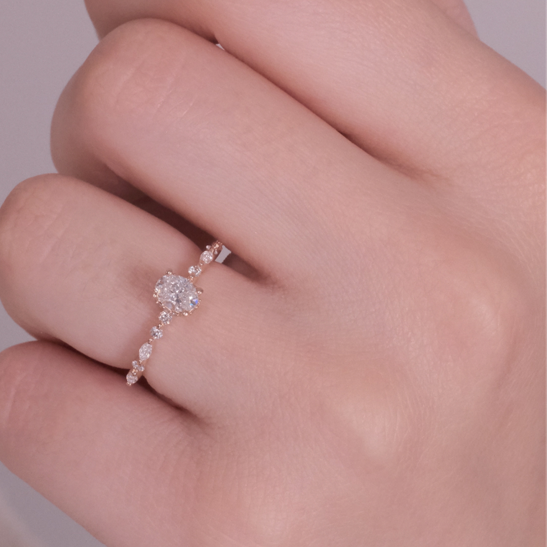 0.60 Karat Sarin Oval Tektaş Pırlanta Yüzük (2)