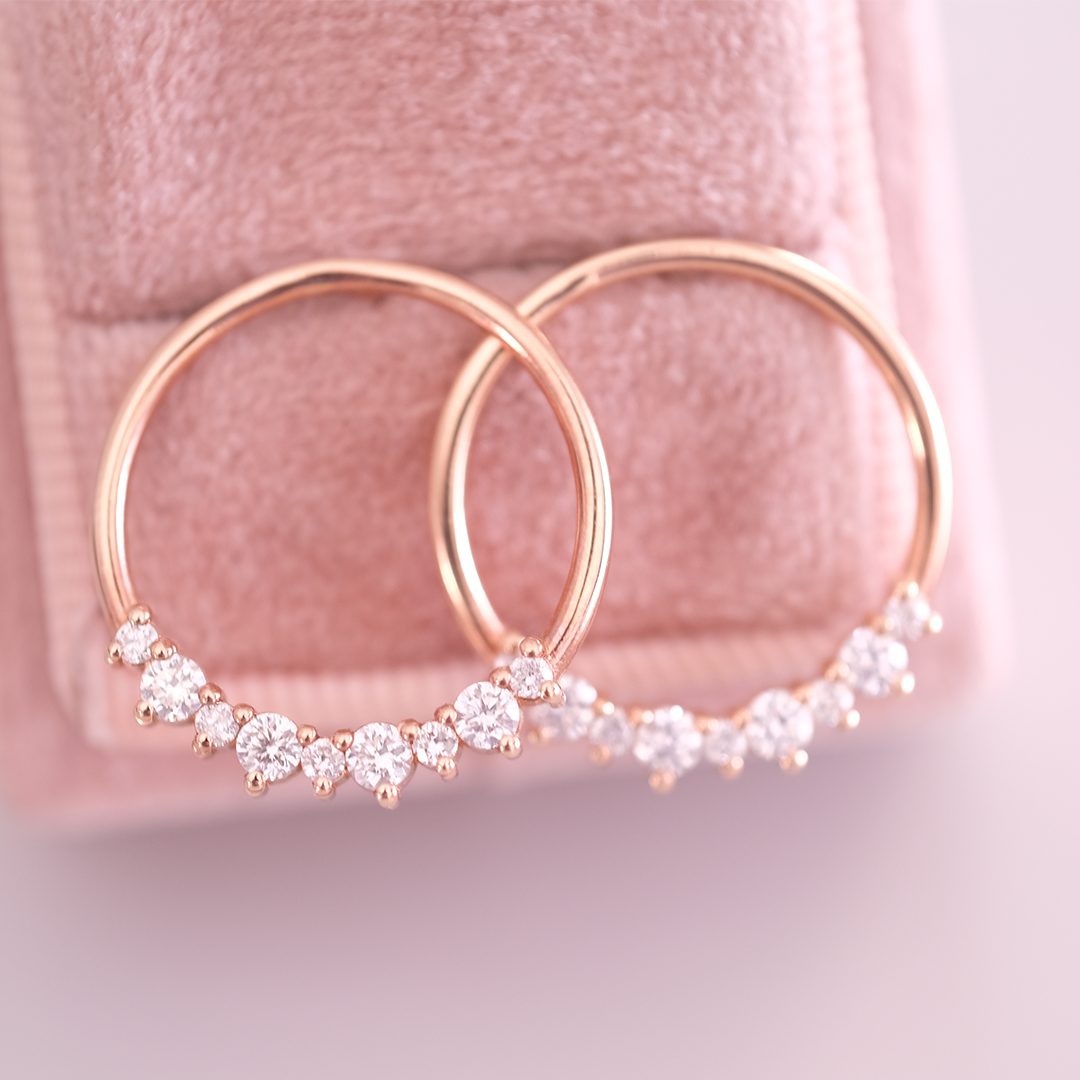 0.65 Karat Pırlanta Halka Küpe (1)