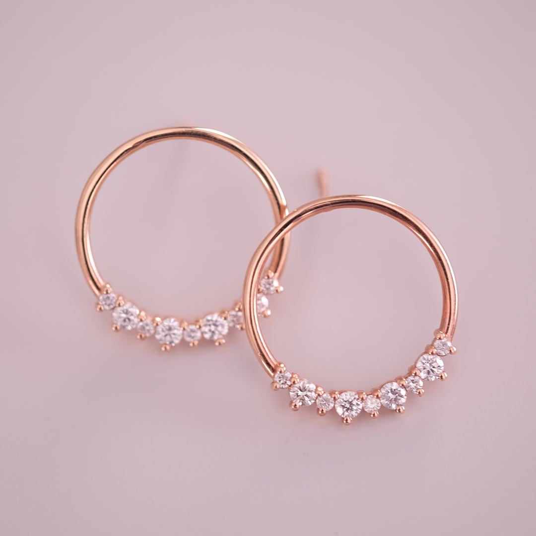 0.65 Karat Pırlanta Halka Küpe (3)