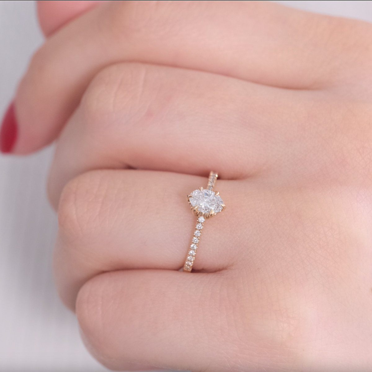 0.65 Karat Vega Oval Tektaş Pırlanta Yüzük (1)