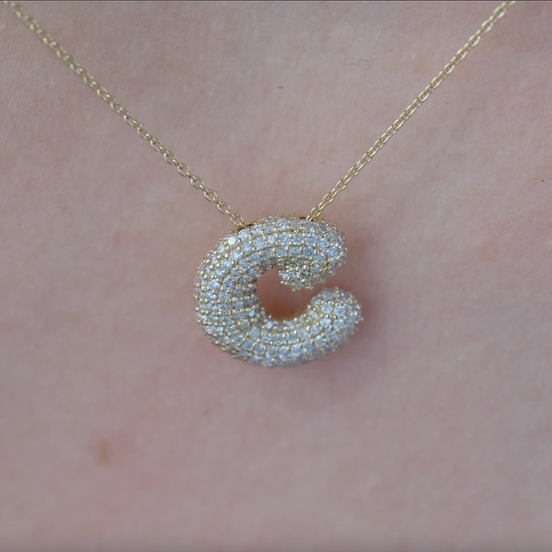 0.69 Karat C Harf Pırlanta Kolye (2)