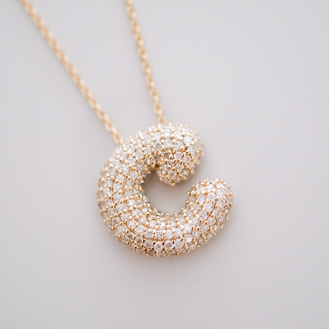 0.69 Karat C Harf Pırlanta Kolye (3)