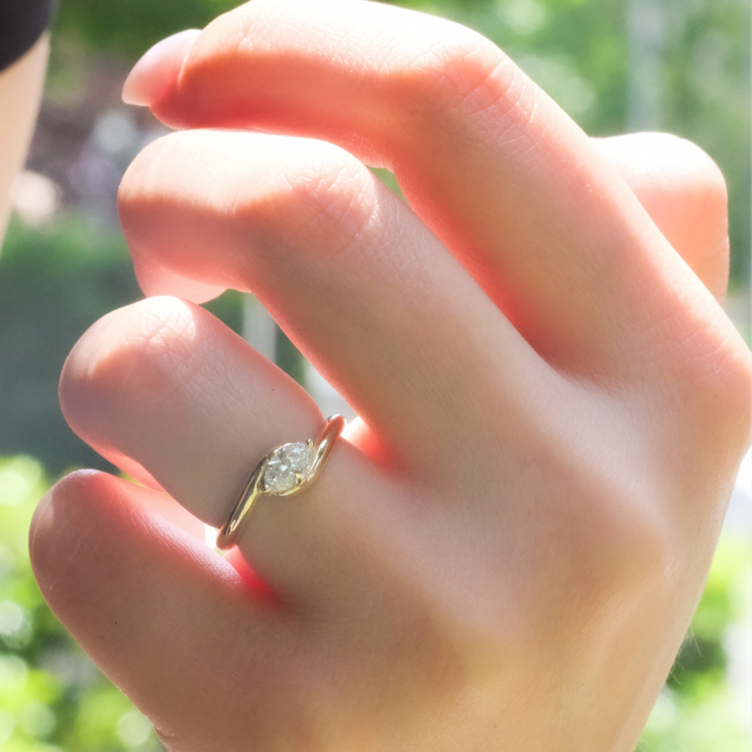 0.70 Karat Markiz Tektaş Pırlanta Yüzük (2)