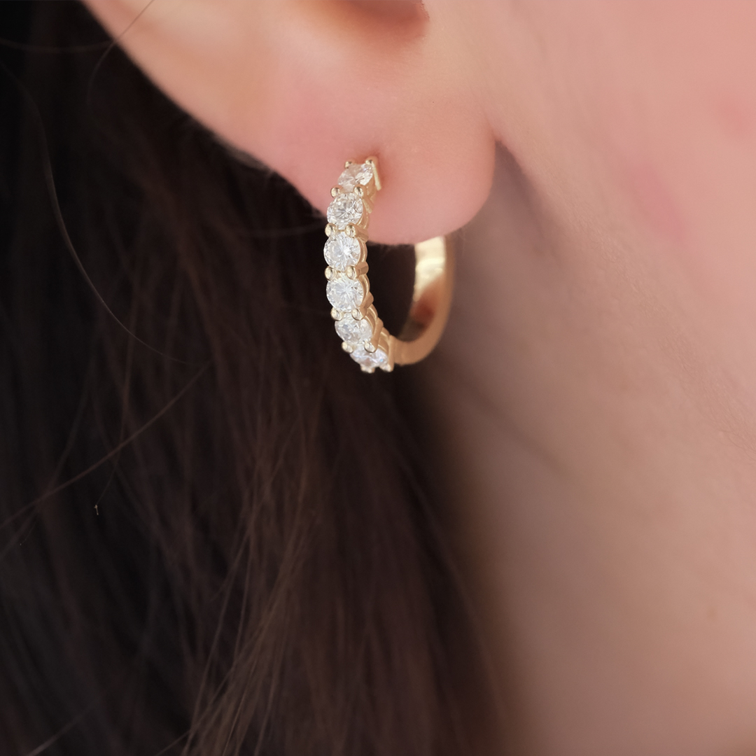 0.70 Karat Pırlanta Küpe (2)