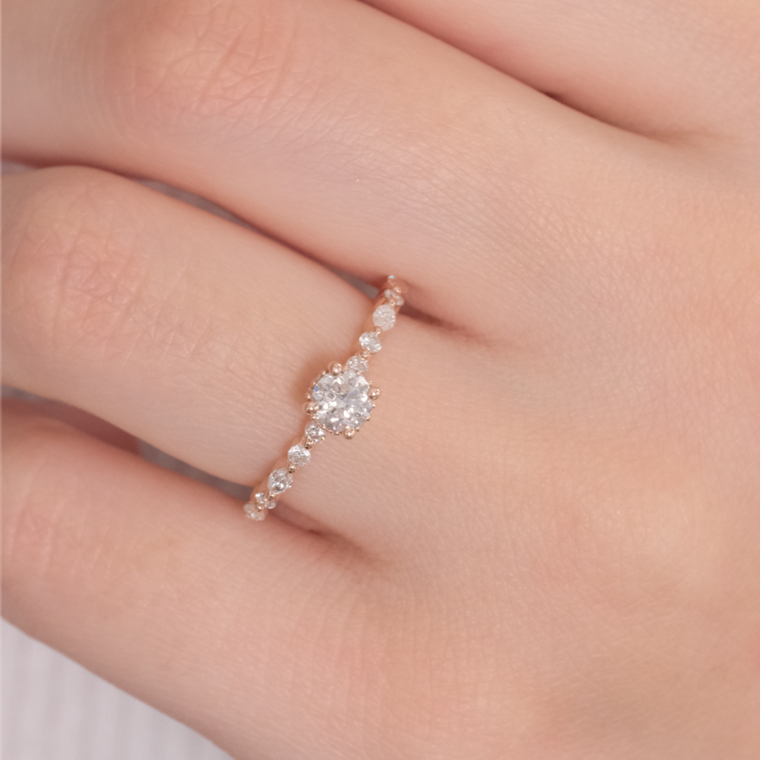 0.70 Karat Sarin Yuvarlak Tektaş Pırlanta Yüzük (3)