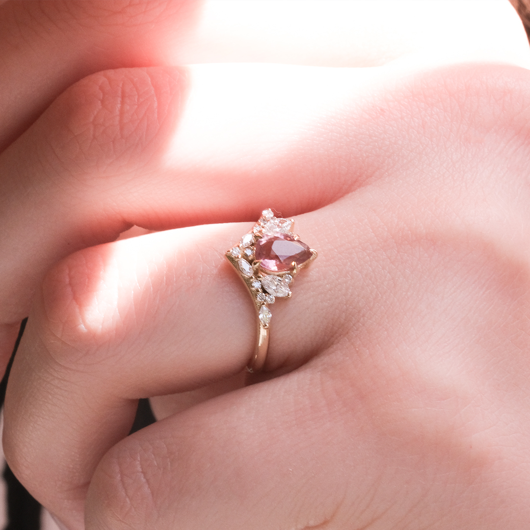 0.94 Karat Renkli Pırlantalı Yüzük (2)