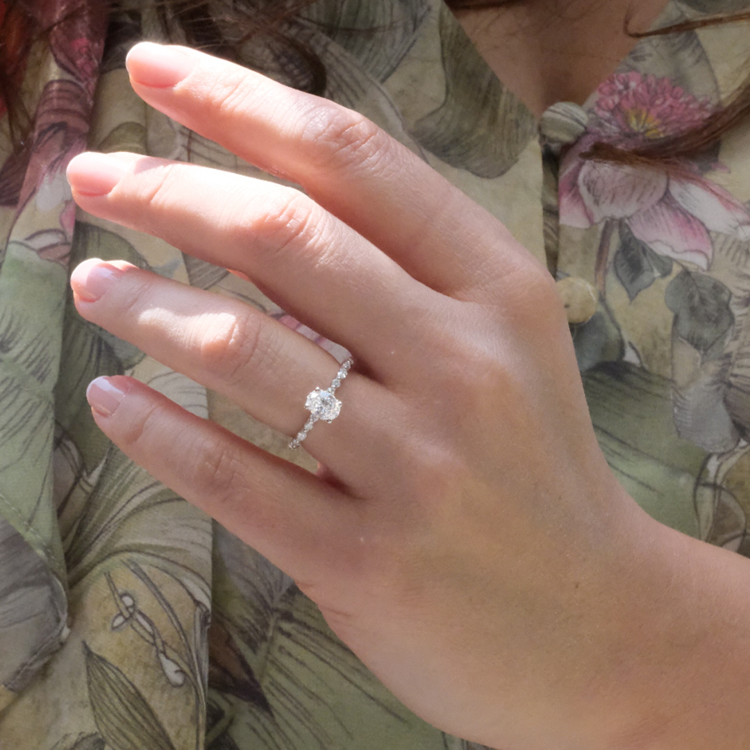  1.00 Karat Sarin Tektaş Pırlanta Yüzük (2)