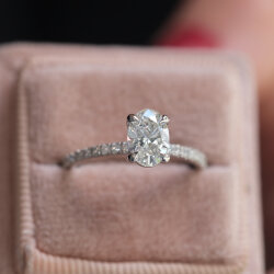 1.15 Karat Lab Grown Alpha Tektaş Pırlanta Yüzük