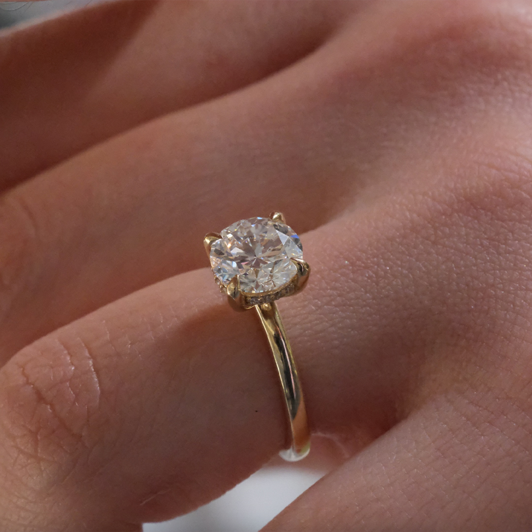 2.00 Karat Helios Lab Grown Yuvarlak Tektaş Pırlanta Yüzük (3)