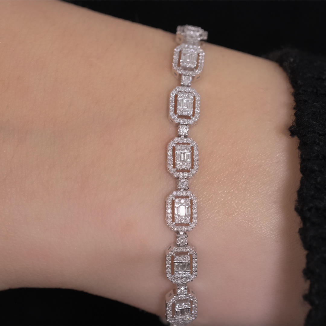 2.72 Karat Baget Pırlanta Bileklik (2)